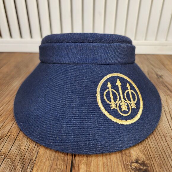 VTG Beretta Trident Logo Derby Cap Navy Blue Visor Louisville KY USA 90s Events - Picture 2 of 10